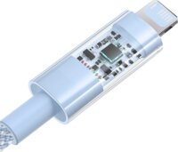 Baseus Gem USB-A apa - Lightning apa Adat és gyorstöltő kábel 1m - Kék