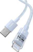 Baseus Gem USB-A apa - Lightning apa Adat és gyorstöltő kábel 1m - Kék