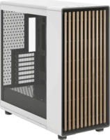 Fractal Design North XL RC TG Clear Midi Torony Számítógépház + 3db 140mm ventilátor - Fehér