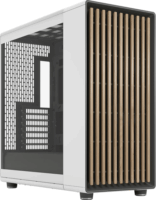 Fractal Design North XL RC TG Clear Midi Torony Számítógépház + 3db 140mm ventilátor - Fehér