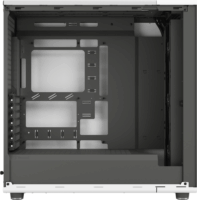 Fractal Design North XL RC TG Clear Midi Torony Számítógépház + 3db 140mm ventilátor - Fehér