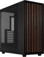 Fractal Design North XL RC TG Dark Midi Torony Számítógépház + 3db 140mm ventilátor - Fekete