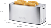 Unold 38266 4 szeletes Kenyérpirító 1400W - Inox