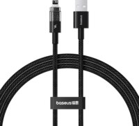 Baseus Gem USB-A apa - Lightning apa Adat és gyorstöltő kábel 1m - Fekete