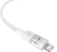 Baseus Gem USB-A apa - Lightning apa Adat és gyorstöltő kábel 2m - Fehér
