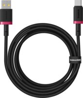 Baseus Dura USB-A apa - USB-C apa Adat és gyorstöltő kábel 2m - Fekete/Piros