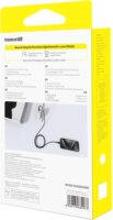 Baseus Dura USB-C apa - USB-C apa Adat és gyorstöltő kábel 2m - Fekete/Piros
