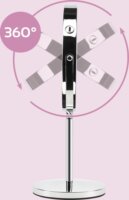 Girmi BE02 LED Asztali Kozmetikai Sminktükör Ø 17 cm - Ezüst