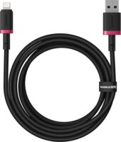 Baseus Dura USB-A apa - Lightning apa Adat és gyorstöltő kábel 2m - Fekete/Piros