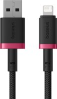 Baseus Dura USB-A apa - Lightning apa Adat és gyorstöltő kábel 2m - Fekete/Piros