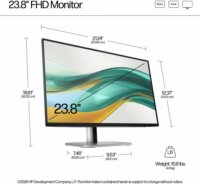 HP 24" 524pf Series 5 Pro 16:9 Full HD IPS LED Monitor - Fekete