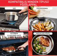 Tefal L8813S75 Ingenio Cook Eat Edényszett - Ezüst (3 részes)