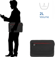 ACT Suburb 14,1" Laptop Sleeve - Fekete