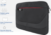 ACT Suburb 14,1" Laptop Sleeve - Fekete