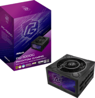 AS-Rock 1000W Phantom Gaming 80+ Gold Moduláris Tápegység - Fekete