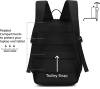 ACT AC8565 Suburb 15,6" Laptop Hátizsák - Fekete