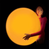 Wubble Glowzilla leddel világító Csodálatos bubi labda 75 cm - Neon narancs