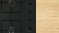 Bosch POH6B6K30 Beépíthető 4 zónás Gáz főzőlap - Fekete