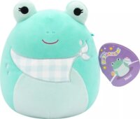 Squishmallows Novi a zöldeskék béka tarka kendővel plüssfigura 20 cm