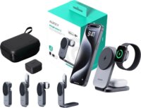 Aukey LC-MC312 3in1 Töltőállomás Apple termékekhez 15W - Szürke