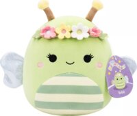 Squishmallows Sybil a zöld méhecske virágkoronával plüssfigura 20 cm