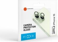 Fixed Apple iPhone 15 / 15 Plus kameravédő üveg - Világoszöld