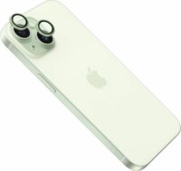 Fixed Apple iPhone 15 / 15 Plus kameravédő üveg - Világoszöld