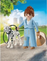 Playmobil 71736 My life - Kékruhás nő dalmatával építő készlet