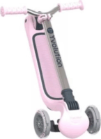 Yvolution Glider Air összecsukható, világító, háromkerekű roller - Pink