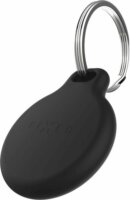 Fixed Silky Pro Apple AirTag Szilikon Kulcstartós Tok 4 Darabos Készlet (2 db Fekete + 2 db Fehér)