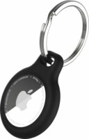 Fixed Silky Pro Apple AirTag Szilikon Kulcstartós Tok 4 Darabos Készlet (2 db Fekete + 2 db Fehér)