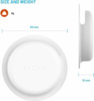 Fixed Silky Sticker Pro Apple AirTag Ragasztós Tok - Fehér (2 db / csomag)