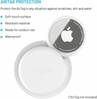 Fixed Silky Sticker Pro Apple AirTag Ragasztós Tok - Fehér (2 db / csomag)