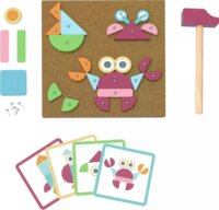 Tooky Toy Fa barkácsjáték alaplappal készségfejlesztő játék
