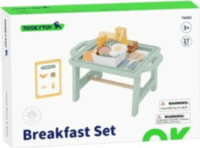 Tooky Toy Fa reggeliző asztalka kiegészítőkkel