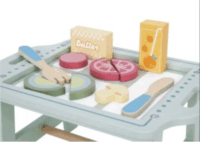 Tooky Toy Fa reggeliző asztalka kiegészítőkkel