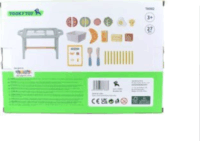 Tooky Toy Fa reggeliző asztalka kiegészítőkkel