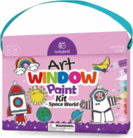 Tooky Toy 34 darabos Üvegfestő készlet világűr motívumokkal