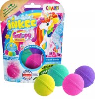 Craze Inkee Galupy unikornis rágógumi illatú vegán fürdőgolyó (4 db/csomag)