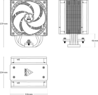 Arctic Cooling Freezer 36 A-RGB Univerzális CPU Hűtő - Fekete