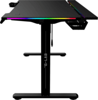 The G-Lab K DESK PLATINIUM Elektromosan állítható RGB Gamer asztal 140 x 60 x 71-119 cm - Fekete
