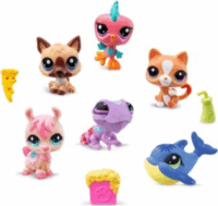 Hasbro Littlest Pet Shop 2 az 1-ben játékkészlet figurákkal