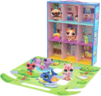Hasbro Littlest Pet Shop 2 az 1-ben játékkészlet figurákkal