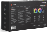 Savio Velox 240mm ARGB All In One Univerzális CPU Vízhűtés - Fekete