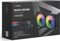 Savio Velox 240mm ARGB All In One Univerzális CPU Vízhűtés - Fekete