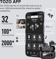 Tozo Aerosound 2 NC True Wireless Bluetooth Fülhallgató Headset - Fekete