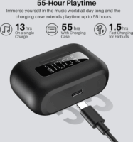 Tozo Aerosound 2 NC True Wireless Bluetooth Fülhallgató Headset - Fekete