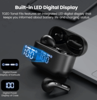 Tozo Tonal Fits True Wireless Bluetooth Fülhallgató Headset - Fekete