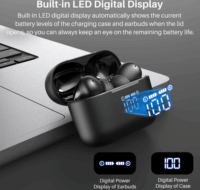 Tozo Tonal Pods True Wireless Bluetooth Fülhallgató Headset - Fekete