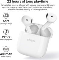 Tozo A3 Pro True Wireless Bluetooth Fülhallgató Headset - Fehér